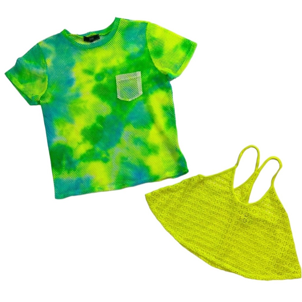 Swim Cover Top Lot, Set of 2 ~ In fun, neon colors